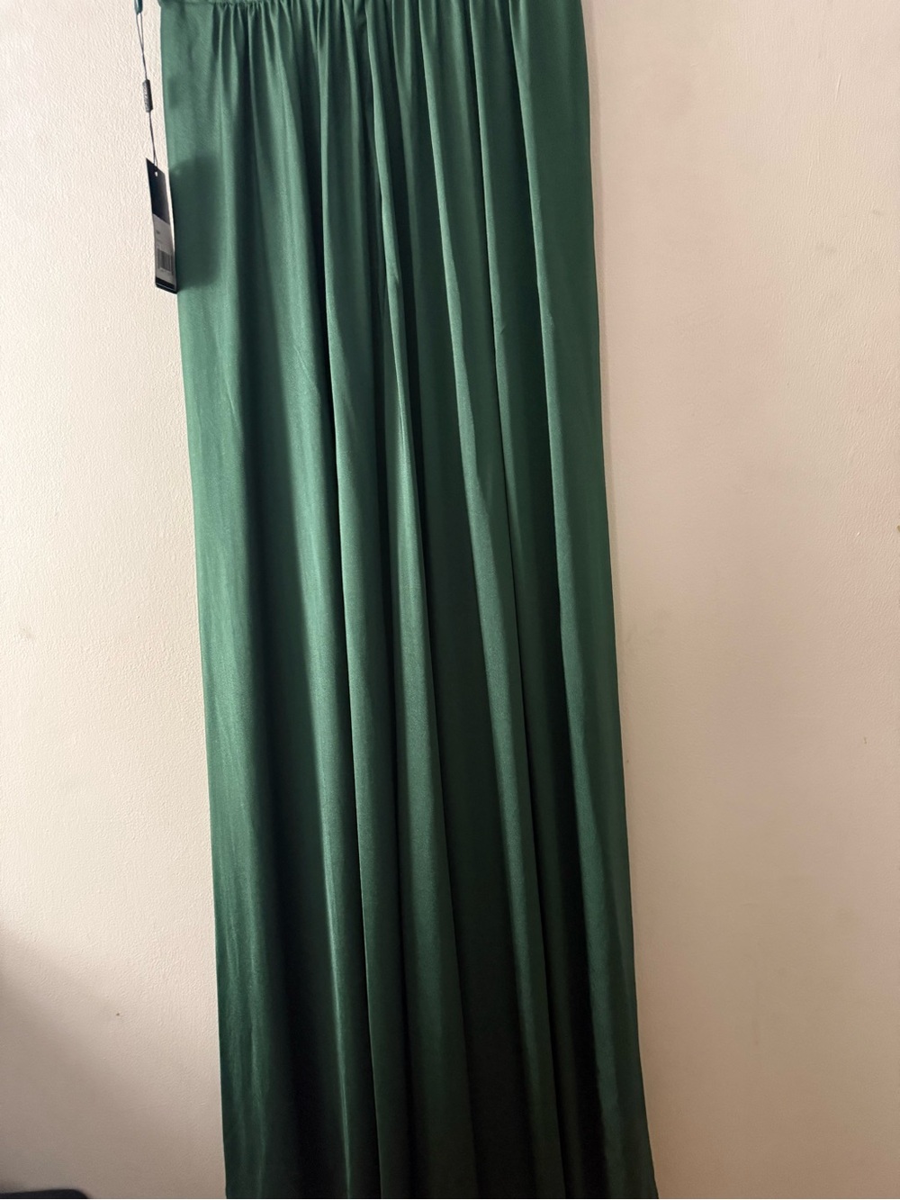 La Femme Deep Teal V-Neck Maxi Gown with Side Slit - Size 14 - Picture 5 of 12